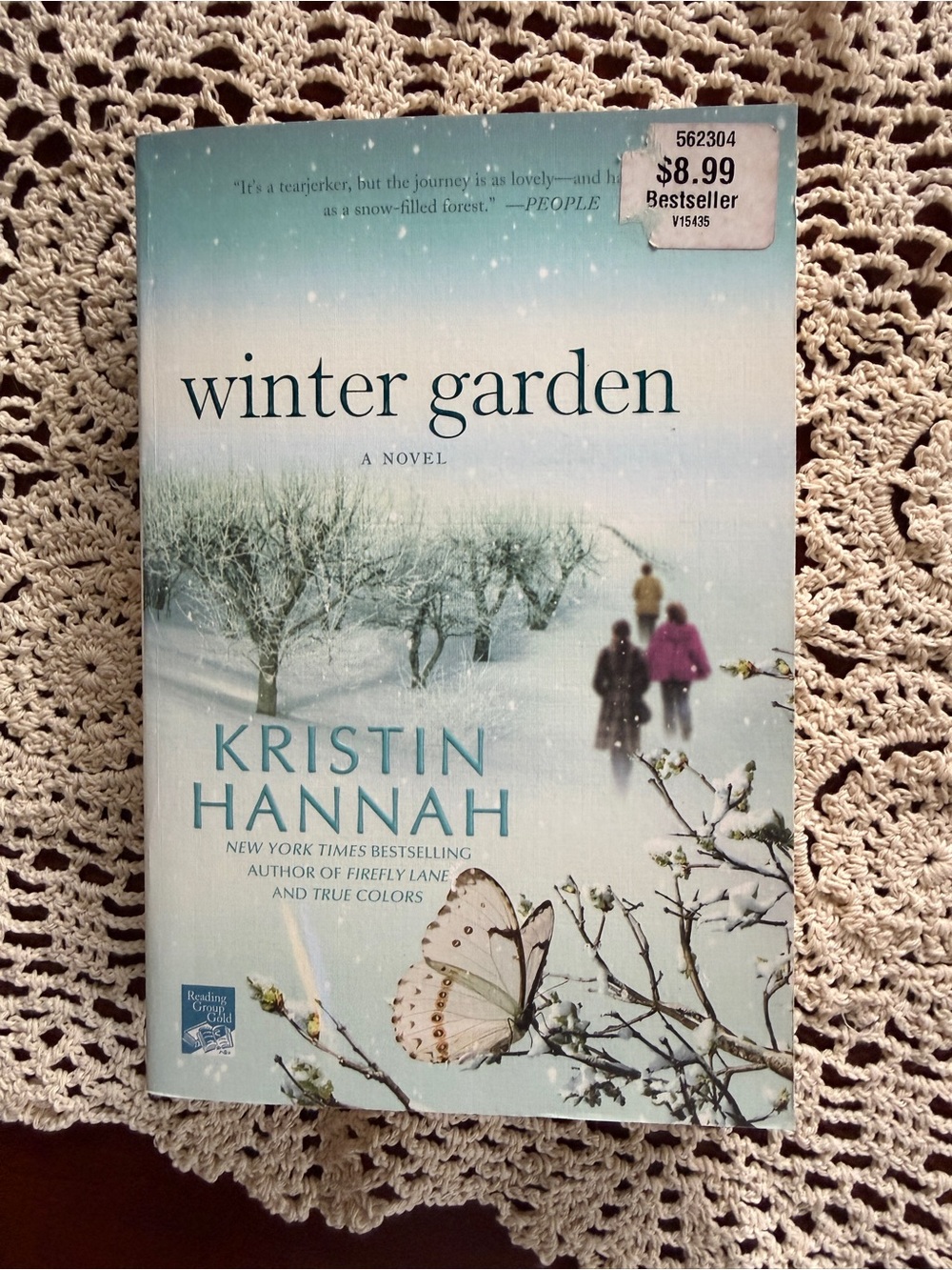 Winter Garden Paperback Novel - Light Blue Cover